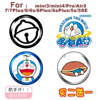 IPhone8 кнопка отпечатков пальцев наклейка 6s распознавание отпечатков пальцев дома наклейка на стикер мультфильм Doraemon iPad наклейка Jingle Cat