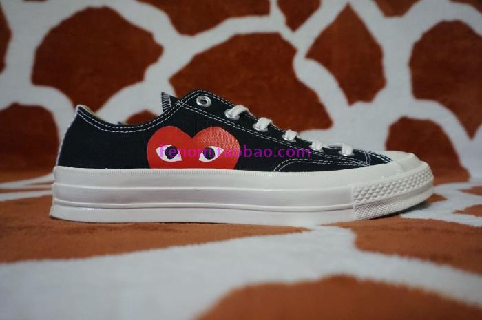 Black Low Topclassic element ~ CDGPlay × ConverseChuckTaylor1970S150204 / 5 / 6C