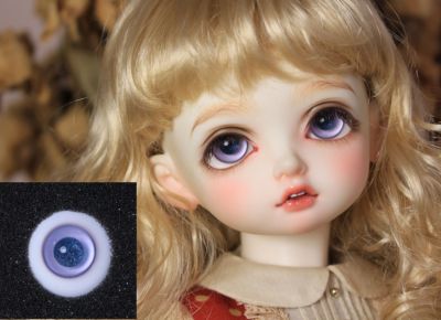 taobao agent [YH] SD BJD boutique glass eye bead/S07 [Re -engraved] Pink purple blue sand/141618 small iris spot
