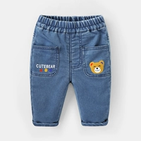 Детские осенние джинсы, штаны, детский костюм мальчика цветочника для девочек для выхода на улицу для раннего возраста, 3 лет