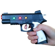 Tiếng súng đồ chơi trẻ em Trung Quốc có flash bé chơi nhà mô phỏng trò chơi cảnh sát món quà sinh nhật