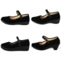 Phẳng nghi lễ giày xác thực toàn cầu Lutai nữ mô hình thấp để giúp một từ với đôi giày màu đen trọng lượng nhẹ giày làm việc giày của phụ nữ giày bệt nữ