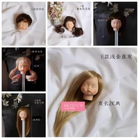 Антикварная глина, кукла, парик, прямые волосы, кукла с подвижными частями