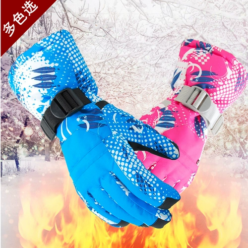 Уличные детские удерживающие тепло водонепроницаемые ветрозащитные лыжные перчатки подходит для мужчин и женщин