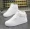 Giày cao cổ nam và nữ bình thường 2018 phiên bản mới của Hàn Quốc của mạng lưới sinh viên màu đỏ hoang dã chụp giày trượt ván tăng giày trắng - Giày cao gót