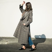 Phiên bản Hàn Quốc của áo len hai dây kẻ sọc nữ dài 2018 mùa đông mới mặc áo len dày dày - Áo Hàn Quốc