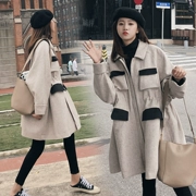 Áo khoác len trong phần dài của hương vị bến cảng lạnh lùng của phụ nữ 2019 - Trung bình và dài Coat
