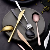 Черная посуда из нержавеющей стали, палочки для еды домашнего использования, популярно в интернете
