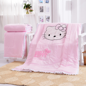 Hàn quốc phiên bản của có thể giặt thêu lá sen mùa hè chăn trẻ em helloKitty phim hoạt hình công chúa gió kt mèo mùa xuân và mùa thu core
