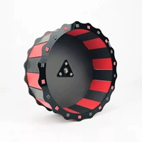 17 см черно -красной ширины около 6 см.