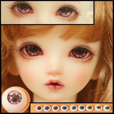 taobao agent [Free shipping] Pressing eye beads 12.14.16.18mmbjd.sd. Doll. Night loli .30cm60cm.