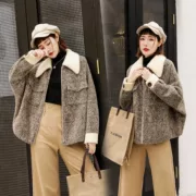 Áo len nữ 2018 thu đông cashmere mùa đông phổ biến Nizi phiên bản Hàn Quốc của chiếc áo khoác nhung ngắn dày nhỏ