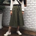 Mùa xuân Hàn Quốc phiên bản của lỏng nhỏ ve áo dài- tay áo phù hợp với + hoang dã cao eo phần dài váy hai mảnh nữ đồ công sở nữ Bộ đồ