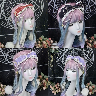 taobao agent Genuine hair accessory handmade with bow, pendant, universal headband, Lolita style