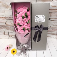 Ngày của mẹ Quà tặng Mô phỏng Hoa cẩm chướng Xà phòng Bó hoa Hộp quà tặng Ngày nhà giáo sáng tạo Gửi cho mẹ món quà sinh nhật - Hoa nhân tạo / Cây / Trái cây cây nhựa trang trí