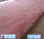 Hồng rửa Silky thảm dày phòng khách cà phê bàn ​​cạnh giường thảm cô gái cửa sổ phòng và thảm có thể được tùy chỉnh - Thảm