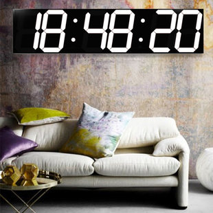 LED デジタル時計時計壁時計リビングルームモダンシンプルな人格多機能大型電子時計壁 wifi