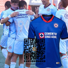 Настройка Джерси 23-24墨西哥阿苏尔蓝十字球衣cruz azul shirt特大码主客场足球服