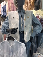 Dongdaemun, Hàn Quốc 2019 mùa xuân mới của phụ nữ chảy nước hoa nhỏ khí vest vest - Áo vest đồ nữ