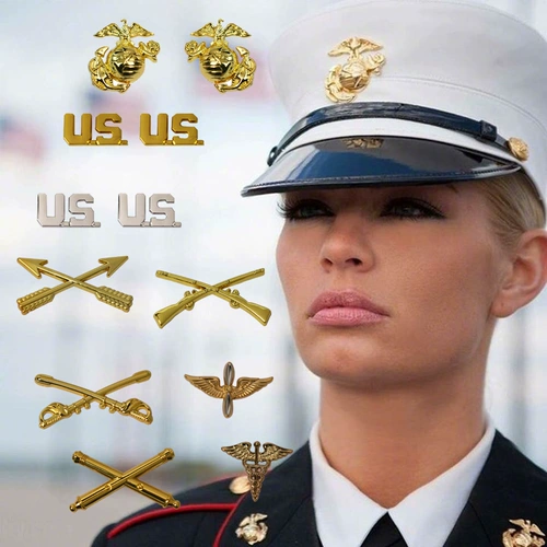 Униформа, платье, аксессуары, металлический значок, США