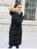 Bông của phụ nữ phần dài Hàn Quốc phiên bản 2018 mới eo dày xuống bông độn áo khoác mùa đông lớn cổ áo lông thú áo khoác nữ bông áo khoác áo lông vũ uniqlo nữ dáng dài Bông