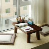 Японский стиль жареный столик в бурном окне Тонгму, современный минималистский твердый деревянный дерево татами кофейный столик.