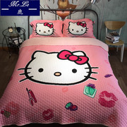 Hàn quốc bông pha lê nhung giường bìa đôi hai mặt chăn dày chần bông nhung tấm ga trải giường nệm mảnh duy nhất 2 m đặc biệt