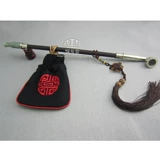 Старомодная медная длинная курительная трубка