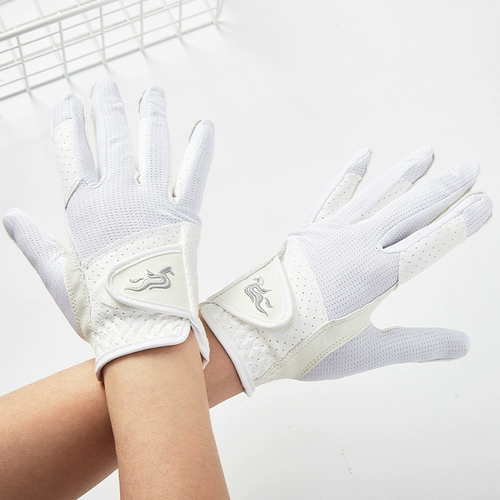 Нескользящие износостойкие перчатки, белое детское силикагелевое снаряжение