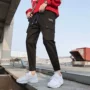 Quần nam phiên bản Hàn Quốc của xu hướng siêu lửa overalls thủy triều thẻ chín điểm giản dị quần hip hop đẹp trai quần t chùm quần thể thao nam
