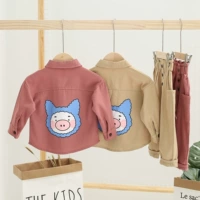 Quần áo trẻ em mẫu bùng nổ 2019 bé trai và bé gái mùa xuân mới hoạt hình bộ dụng cụ giản dị N089 - Khác shop quần áo trẻ em