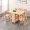 Bàn ăn gấp nhà nhỏ căn hộ gỗ hình chữ nhật đa chức năng bàn ăn đa năng và ghế kết hợp có thể thu vào bàn di động - Bàn