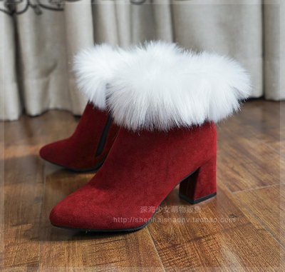 taobao agent Deep Sea Family] Christmas Ice and Snow Festival Kings COSPLAY Shoe Custom Jinx Christmas Boots