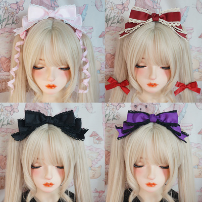 taobao agent Doll feels baby Lolita big bow hair holding hand as lollita tea