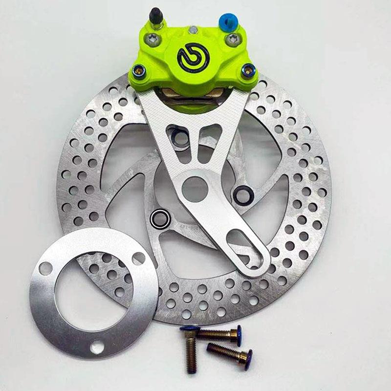 One Set Of Fluorescent Green (Limited To 5 New Products Until Sold Out)Calf N1s Chinese version brembo  Little crab Calipers suit Electric motorcycle Guizai U Electric vehicle refit Disc brake parts