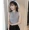 Áo thun nữ tay dài Hàn Quốc 2019 áo thun không tay mùa hè Áo thun mỏng bên trong mặc áo dệt kim - Áo ba lỗ