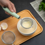 Soymilk фильтровать артефакт фруктовый сок фильтр сито Home Hotpot небольшая рыбацкая ложка -круглая ручка с из нержавеющей стали, из нержавеющая сталь