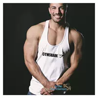 Cơ bắp GYMSHARK nam anh em tập thể hình vest thể hình lỏng lẻo nhanh khô mồ hôi thấm nước từ bông áo không tay nam