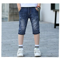 Quần áo trẻ em quần bé trai quần mùa hè quần mỏng 2019 váy mùa hè trẻ em quần short denim trẻ em quần ống rộng - Quần jean shop quần áo trẻ em đẹp