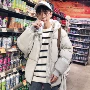 Mùa đông học sinh s mã bông bọ cạp nam ulzzang bánh mì dịch vụ những người yêu thích áo khoác Phiên bản Hàn Quốc của xu hướng áo tay áo cotton áo khoác mlb