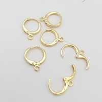 Золотые клипсы, золото 750 пробы, 1 пары