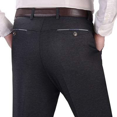 Người đàn ông trung niên của quần âu lỏng cộng với phân bón XL quần trung niên chất béo của nam giới quần chất béo 佬 chất béo quần dài Cực lớn