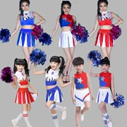 Trẻ em mới của cổ vũ hiệu suất quần áo trẻ em thể dục nhịp điệu khiêu vũ váy bé cổ vũ biểu diễn sân khấu quần áo cho phụ nữ