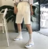 Mùa hè Hàn Quốc ở Harajuku bf túi lớn vài mô hình thể thao giản dị năm quần lỏng sinh viên nam giới và phụ nữ quần short s quần short kaki nữ lưng thun Quần short