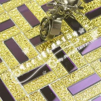 15*48 фиолетовое зеркало+золотой бриллиант