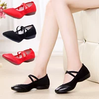 Летние туфли, дышащая танцующая обувь, из натуральной кожи, мягкая подошва