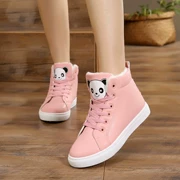 Giày sneaker cotton cho trẻ em mùa đông cộng với nhung dày 8 tuổi cho bé gái 10 tuổi tiểu học 13 cao giúp bé 12-15 ấm