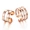 Nhẫn bạc nam 925 Nhật Bản và Hàn Quốc cá tính đơn giản ba vòng tròn mịn có thể điều chỉnh cặp nhẫn chỉ số ngón tay đuôi nhẫn nữ