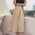 Thời trang Hàn Quốc thường phù hợp với mùa hè ngắn tay T-Shirt top + retro một mảnh váy váy dài hai mảnh nữ Bộ đồ
