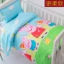 Ba mảnh sản phẩm giường bông chăn bé mẫu giáo nhập viện giường cũi cho trẻ em ngủ trưa chăn Liu Jiantao mùa đông - Bộ đồ giường trẻ em 	chăn ga gối cho em bé Bộ đồ giường trẻ em